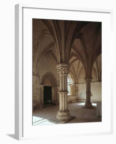 Detail of Columns and Cross Vaults, Interior of Abbey of Santa Maria De La Matina-null-Framed Giclee Print