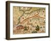 Detail of Copy of a Catalan Map of Europe and North Africa, Presented to Charles V of France-Abraham Cresques-Framed Giclee Print