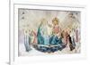 Detail of Coronation of the Virgin, c.1433-1445-Fra Angelico-Framed Giclee Print