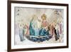 Detail of Coronation of the Virgin, c.1433-1445-Fra Angelico-Framed Giclee Print