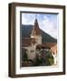 Detail of Courtyard and Turret, Bran Castle (Dracula's Castle), Bran, Saxon Land, Transylvania-Gavin Hellier-Framed Photographic Print