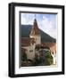 Detail of Courtyard and Turret, Bran Castle (Dracula's Castle), Bran, Saxon Land, Transylvania-Gavin Hellier-Framed Photographic Print