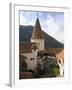 Detail of Courtyard and Turret, Bran Castle (Dracula's Castle), Bran, Saxon Land, Transylvania-Gavin Hellier-Framed Photographic Print