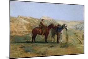 Detail of Cowboys in the Badlands-Thomas Cowperthwait Eakins-Mounted Giclee Print