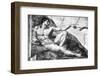 Detail of Creation of Adam by Michelangelo-Bettmann-Framed Photographic Print