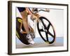 Detail of Cyclist Racing on the Velodrome Track, Athens, Greece-Paul Sutton-Framed Photographic Print