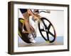 Detail of Cyclist Racing on the Velodrome Track, Athens, Greece-Paul Sutton-Framed Photographic Print