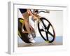 Detail of Cyclist Racing on the Velodrome Track, Athens, Greece-Paul Sutton-Framed Photographic Print