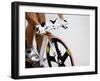 Detail of Cyclist Racing on the Velodrome Track, Athens, Greece-Paul Sutton-Framed Photographic Print