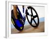 Detail of Cyclist Racing on the Velodrome Track, Athens, Greece-Paul Sutton-Framed Photographic Print