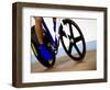 Detail of Cyclist Racing on the Velodrome Track, Athens, Greece-Paul Sutton-Framed Photographic Print