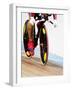 Detail of Cyclist Racing on the Velodrome Track, Athens, Greece-Paul Sutton-Framed Photographic Print