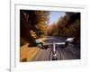 Detail of Cyclist View while Riding on the Roads-null-Framed Photographic Print