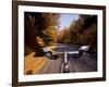 Detail of Cyclist View while Riding on the Roads-null-Framed Photographic Print