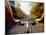 Detail of Cyclist View while Riding on the Roads-null-Mounted Photographic Print