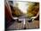 Detail of Cyclist View while Riding on the Roads-null-Mounted Photographic Print