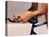 Detail of Cyclists Hands-null-Stretched Canvas