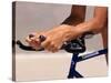Detail of Cyclists Hands-null-Stretched Canvas