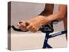 Detail of Cyclists Hands-null-Stretched Canvas