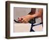 Detail of Cyclists Hands-null-Framed Photographic Print