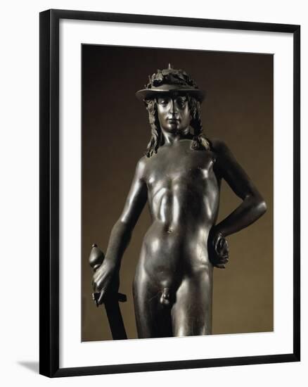 Detail of David by Donatello-null-Framed Photographic Print