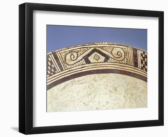 Detail of Decoration on a Terracotta Vase Originating from Columbia-null-Framed Giclee Print