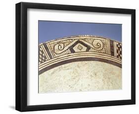 Detail of Decoration on a Terracotta Vase Originating from Columbia-null-Framed Giclee Print