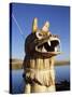 Detail of Decoration on Traditional Reed Boat, Lake Titicaca, Peru-Gavin Hellier-Stretched Canvas