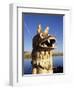 Detail of Decoration on Traditional Reed Boat, Lake Titicaca, Peru-Gavin Hellier-Framed Photographic Print