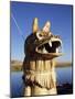 Detail of Decoration on Traditional Reed Boat, Lake Titicaca, Peru-Gavin Hellier-Mounted Photographic Print
