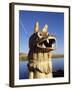 Detail of Decoration on Traditional Reed Boat, Lake Titicaca, Peru-Gavin Hellier-Framed Photographic Print