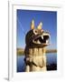 Detail of Decoration on Traditional Reed Boat, Lake Titicaca, Peru-Gavin Hellier-Framed Photographic Print