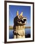 Detail of Decoration on Traditional Reed Boat, Lake Titicaca, Peru-Gavin Hellier-Framed Photographic Print