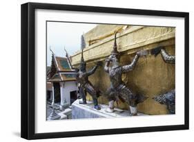 Detail of Decorations and of Statues of Royal Palace in Bangkok, Thailand, 18th-19th Century-null-Framed Giclee Print