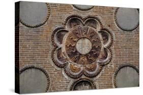 Detail of Decorative Brickwork from Casa Romei-null-Stretched Canvas