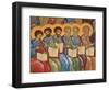 Detail of  Disciples from Last Judgment Fresco at Monastery of Saint-Antoine-le-Grand-Pascal Deloche-Framed Photographic Print