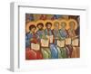 Detail of  Disciples from Last Judgment Fresco at Monastery of Saint-Antoine-le-Grand-Pascal Deloche-Framed Photographic Print