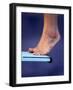 Detail of Divers Feet on the Diving Board-null-Framed Photographic Print