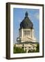 Detail of dome of South Dakota State Capitol and complex, Pierre, South Dakota, built between 19...-null-Framed Photographic Print