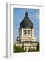 Detail of dome of South Dakota State Capitol and complex, Pierre, South Dakota, built between 19...-null-Framed Photographic Print