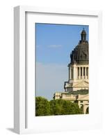 Detail of dome of South Dakota State Capitol and complex, Pierre, South Dakota, built between 19...-null-Framed Photographic Print