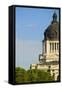 Detail of dome of South Dakota State Capitol and complex, Pierre, South Dakota, built between 19...-null-Framed Stretched Canvas