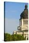 Detail of dome of South Dakota State Capitol and complex, Pierre, South Dakota, built between 19...-null-Stretched Canvas