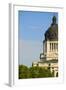 Detail of dome of South Dakota State Capitol and complex, Pierre, South Dakota, built between 19...-null-Framed Photographic Print