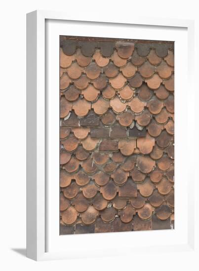 Detail of Domestic Roof Tiles-Natalie Tepper-Framed Photo