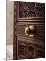 Detail of Door Inside the Sultan Qaboos Hall, Al-Ghubrah or Grand Mosque, Muscat, Oman, Middle East-Gavin Hellier-Mounted Photographic Print