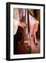Detail of Double Bass Being Played by a Local Musician in Bar El Floridita-Lee Frost-Framed Photographic Print