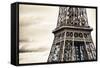 Detail of Eiffel Tower - Paris - France-Philippe Hugonnard-Framed Stretched Canvas