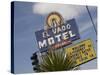 Detail of El Vado Motel Sign, Albuquerque, New Mexico, USA-Nancy & Steve Ross-Stretched Canvas