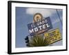 Detail of El Vado Motel Sign, Albuquerque, New Mexico, USA-Nancy & Steve Ross-Framed Photographic Print